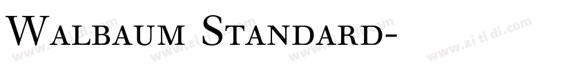 Walbaum Standard字体转换